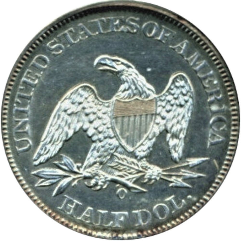 1861-O-50c-Liberty-Seated-Half-Dollar---Confederate-Issue
